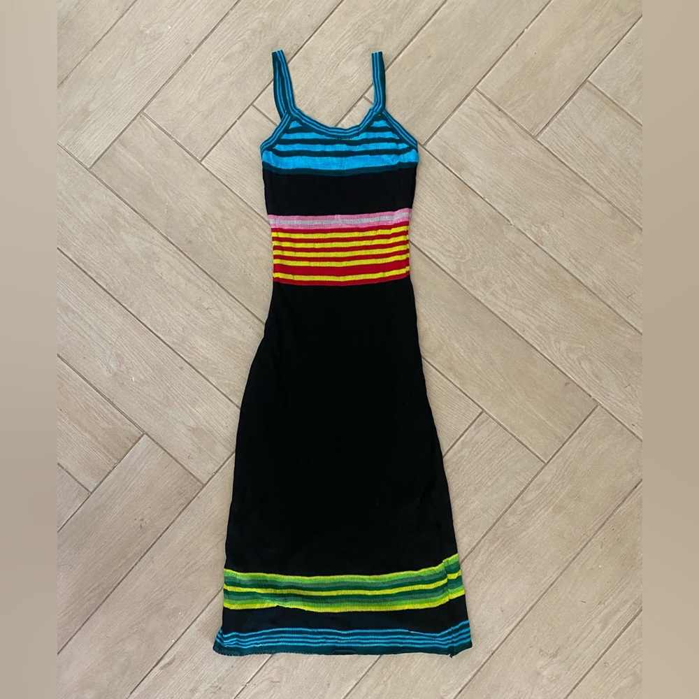 Mara Hoffman Stripped Knit Maxi Dress Size Small